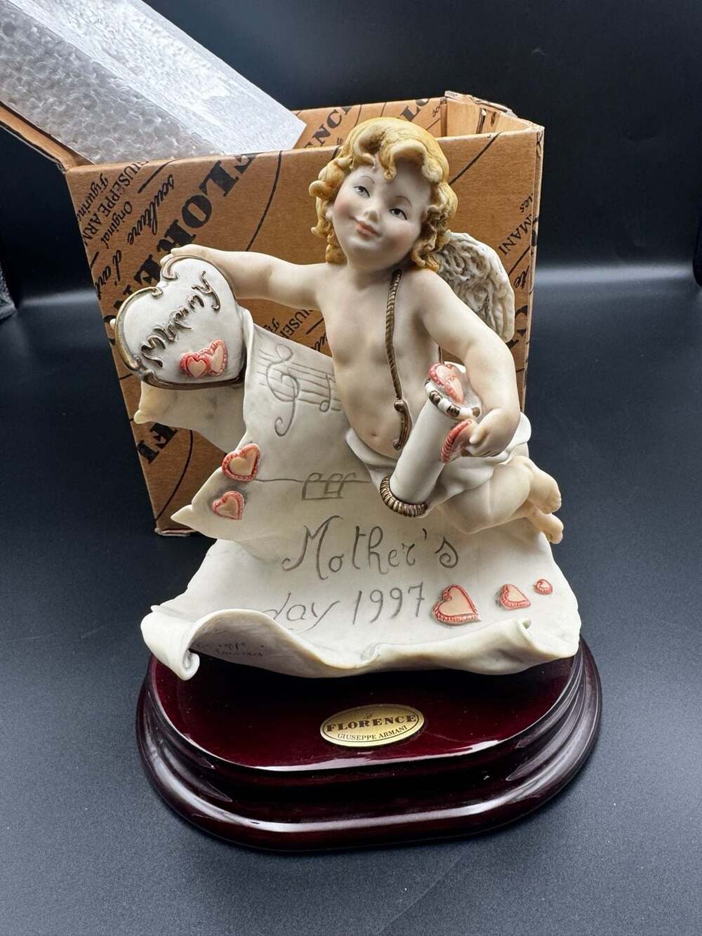 Giuseppe Armani Maternity Figurine Italian Porcelain Vintage Luxury